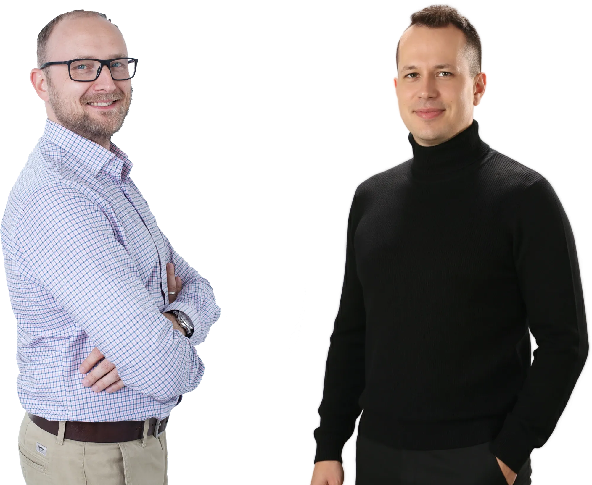Michał Mroczkiewicz i Kuba Masztalski - prowadzący szkolenia Handlowcy.AI